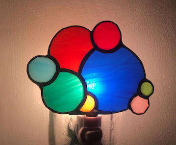 Bubble Stained Glass Night Light