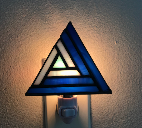 Triangle Stained Glass Night Light